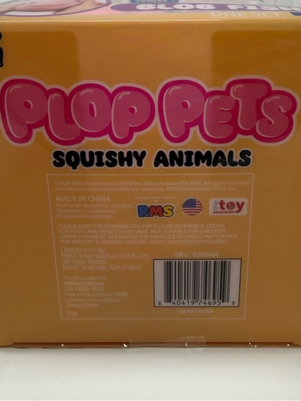 Plop Pets Pink Blob Fish Squishy Toy NWT - Picture 4 of 7
